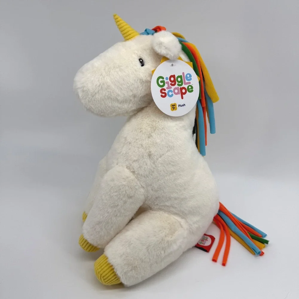 Gigglescape Rainbow Unicorn Plush White Stuffed Animal 14 inch 2024 Target Toy